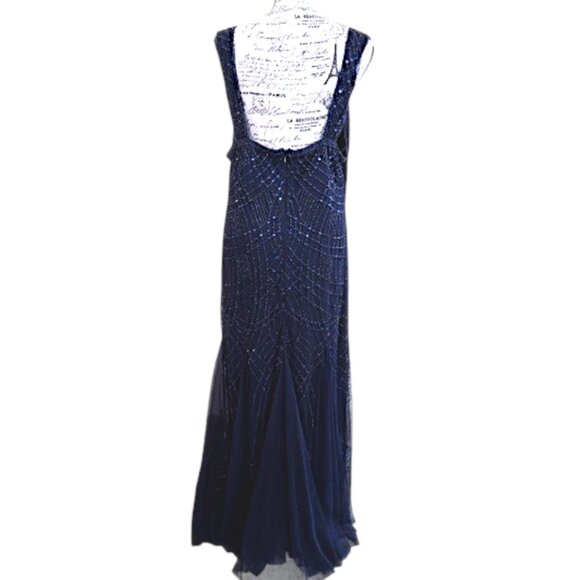Pissaro Nights Sleeveless Beaded Gown - Picture 3 of 11